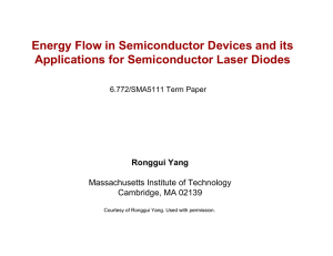 Energy Flow in Semiconductor Devices and its Ronggui Yang