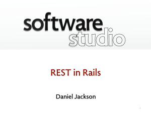 software studio REST in Rails Daniel Jackson