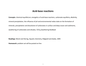 Acid-base reactions