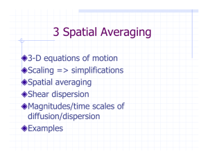 3 Spatial Averaging