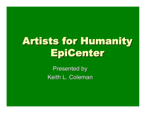 Artists for Humanity EpiCenter Presented by Keith L. Coleman