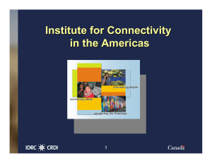 Institute for Connectivity in