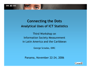 Connecting the Dots Analytical Uses of ICT Statistics