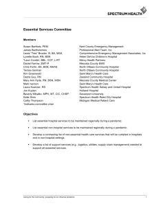 Essential Services Committee Members