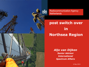 post switch over in Northsea Region Aljo van Dijken
