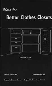 Better Clothes Closets for ICUCM