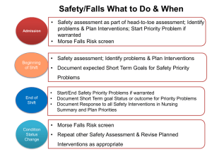 Safety/Falls What to Do &amp; When