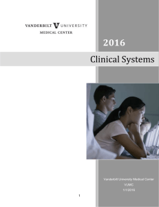 2016 Clinical Systems  1