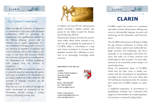 CLARIN  The National Commitment