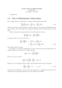 1.5 Law of Momentum Conservation