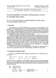 Journal of Applied Mathematics  and  Physics (ZAMP) 0044-2275/83/004545-05 $ 2.50/0