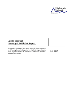 Alpha Borough   Municipal Build­Out Report  