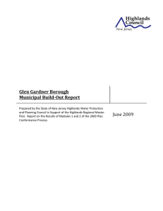 Glen Gardner Borough   Municipal Build­Out Report  