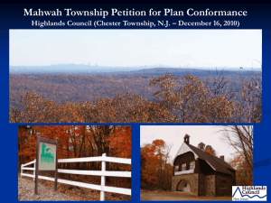 Mahwah Township Petition for Plan Conformance
