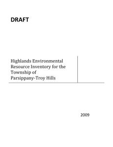 DRAFT Highlands Environmental   the  Resource Inventory for