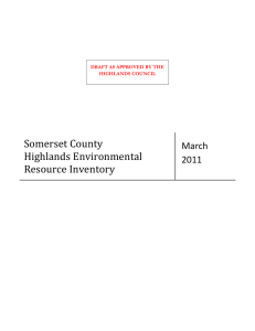 Somerset County Highlands Environmental Resource Inventory