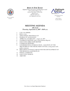 MEETING AGENDA State of New Jersey (Revised)