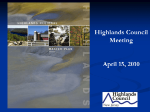 Highlands Council Meeting April 15, 2010