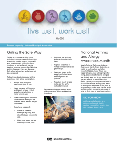 Grilling the Safe Way National Asthma and Allergy May 2013
