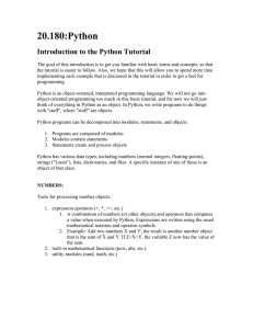 20.180:Python Introduction to the Python Tutorial