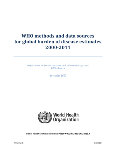WHO methods and data sources for global burden of disease estimates 2000-2011