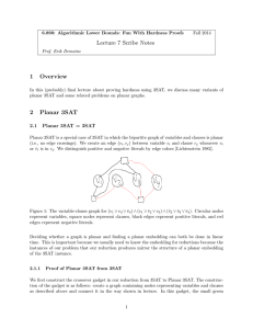 Lecture 7 Scribe Notes 1  Overview