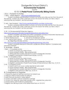 Dodgeville School District’s Environmental Footprints Pedal Power Community Biking Events