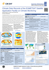 Climate Data Records of the EUMETSAT Satellite Deutscher Wetterdienst