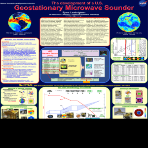 Geostationary Microwave Sounder  The development of a U.S.