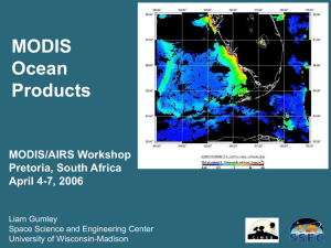 MODIS Ocean Products MODIS/AIRS Workshop