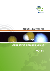 2011 Legionnaires’ disease in Europe SURVEILLANCE www.ecdc.europa.eu