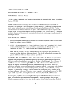 1998 CSTE ANNUAL MEETING  CSTE/NASPHV POSITION STATEMENT: # ID 6