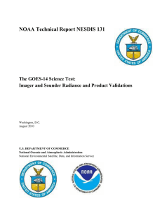 NOAA Technical Report NESDIS 131 The GOES-14 Science Test: