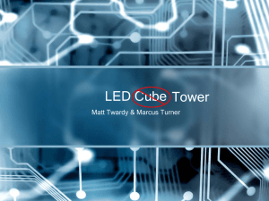 LED Cube Tower Matt Twardy &amp; Marcus Turner