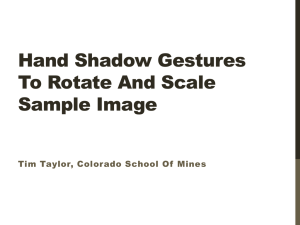 Hand Shadow Gestures To Rotate And Scale Sample Image