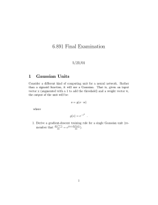 6.891 Final Examination 1 Gaussian Units 5/23/01