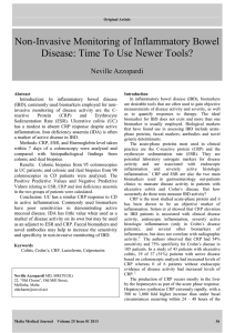 Non-Invasive Monitoring of Inflammatory Bowel Disease: Time To Use Newer Tools?