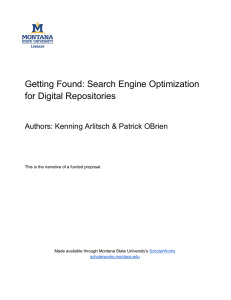 Getting Found: Search Engine Optimization for Digital Repositories
