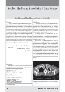 Swollen Limbs and Bone Pain: A Case Report Abstract Case Report