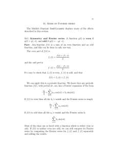 16.  More  on  Fourier  series