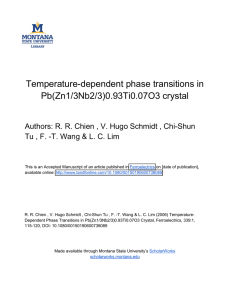 Temperature-dependent phase transitions in Pb(Zn1/3Nb2/3)0.93Ti0.07O3 crystal