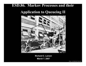ESD.86.  Markov Processes and their Application to Queueing II