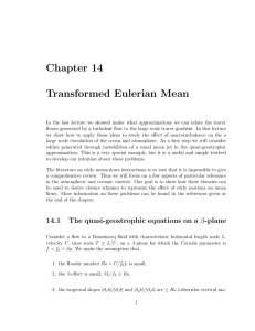 Chapter  14 Transformed  Eulerian  Mean