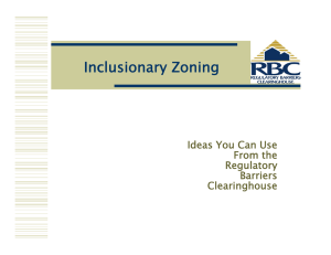 Inclusionary Zoning Ideas You Can Use From the Regulatory