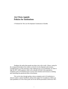 Ato Ulzen-Appiah Policies for Institutions
