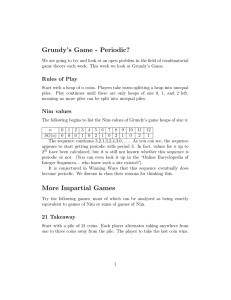 Grundy’s  Game  - Periodic?