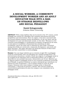 A SOCIAL WORKER, A COMMUNITY DEVELOPMENT WORKER AND AN ADULT