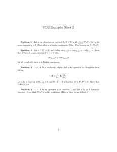 PDE Examples Sheet 2