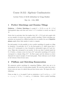 Course 18.312:  Algebraic Combinatorics 1