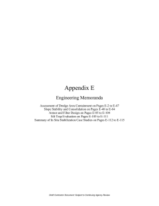 Appendix E Engineering Memoranda